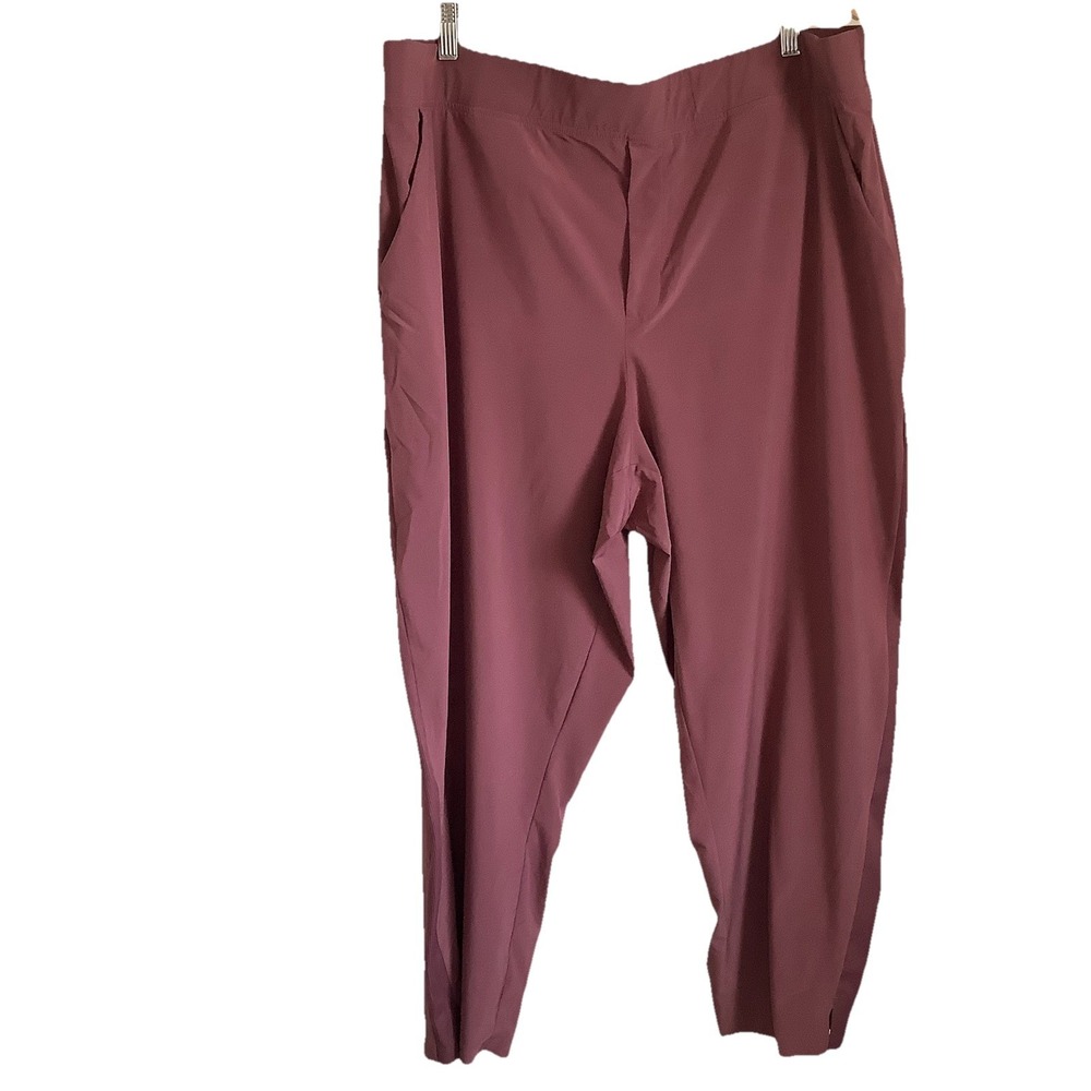 Athleta Women's Salutation Jogger Pants in Powervita in Flora Mauve Size 22 - Picture 8 of 16